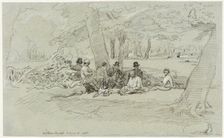 The Woodcutters Repast, 1815. Creator: John Linnell the Elder