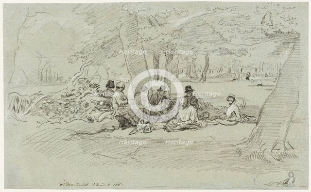 The Woodcutters' Repast, 1815. Creator: John Linnell the Elder.