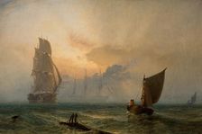 The Wooden Walls of England, 1856. Creator: Henry Dawson