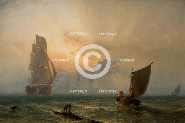 The Wooden Walls of England, 1856. Creator: Henry Dawson.