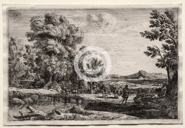 The Wooden Bridge. Creator: Claude Lorrain (French, 1604-1682).