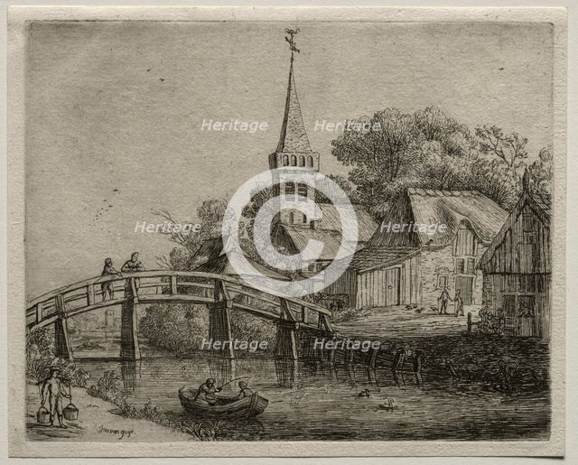 The Wooden Bridge. Creator: Jan van Goyen (Dutch, 1596-1656).