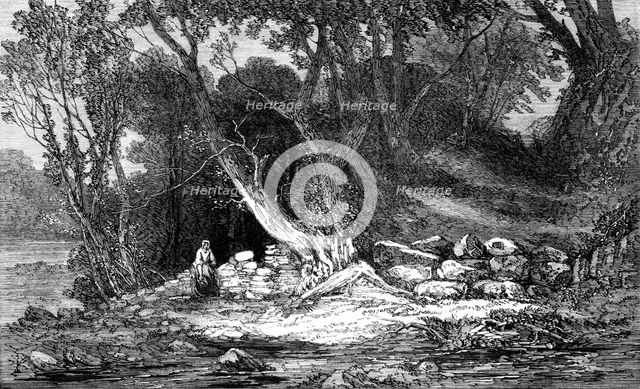 "The Woodland Glade", by G. Chester, from the Royal Academy Exhibition, 1861. Creator: Unknown.
