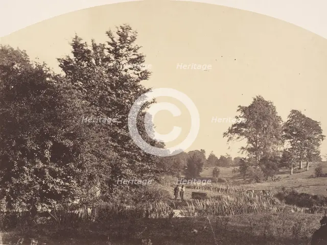 The Woodland Stream, 1856. Creator: Plunket.