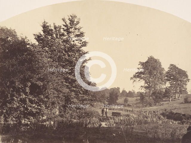 The Woodland Stream, 1856. Creator: Plunket.