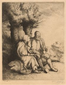 The Woodman, 1881. Creator: William Strang (British, 1859-1921); Published in The Etcher