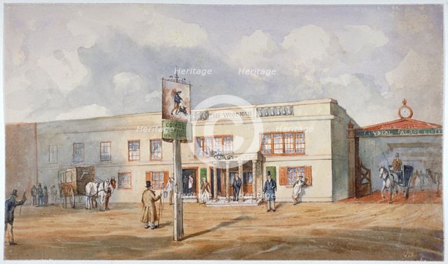 The Woodman Inn, Upper Norwood, London, c1865.                    Artist: Anon