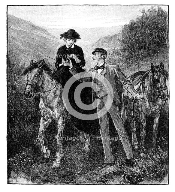The Wooing of the Princess Royal, 1850s, (1888). Artist: Unknown