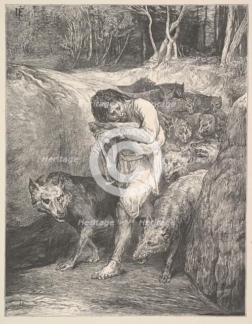 The Wolf-Charmer, 1867. Creator: Henry Marsh.