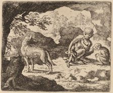 The Wolf and the Monkeys, probably c. 1645/1656. Creator: Allart van Everdingen