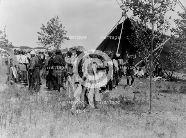 The Wolf, animal dance-Cheyenne, c1927. Creator: Edward Sheriff Curtis.