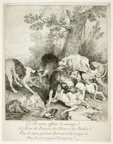 The Wolf at Bay, n.d. Creator: Jean-Baptiste Oudry