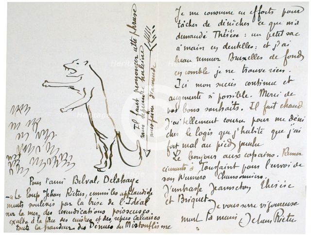 'The Wolf', c1900-1933. Artist: Jehan Rictus