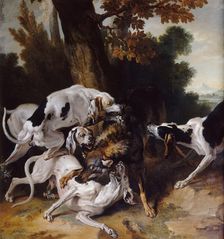 The Wolf Hunt, 1725. Artist: Oudry, Jean-Baptiste (1686-1755)