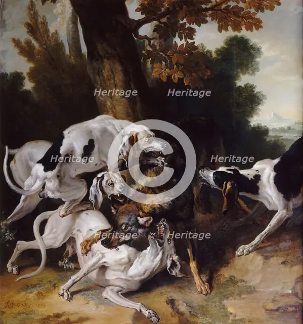 The Wolf Hunt, 1725. Artist: Oudry, Jean-Baptiste (1686-1755)