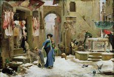 The Wolf of Gubbio, 1877. Creator: Merson, Luc-Olivier (1846-1920)