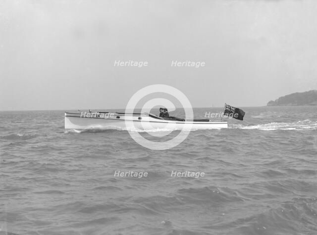 The Wolseley motor launch 'Maia', 1914. Creator: Kirk & Sons of Cowes.