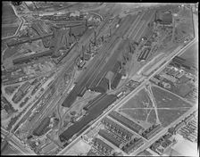 The Wolverhampton Corrugated Iron Co Mersey Works, Ellesmere Port, Cheshire, c1930s. Creator: Arthur William Hobart