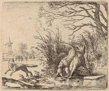 The Wolves on the Ice, probably c. 1645/1656. Creator: Allart van Everdingen