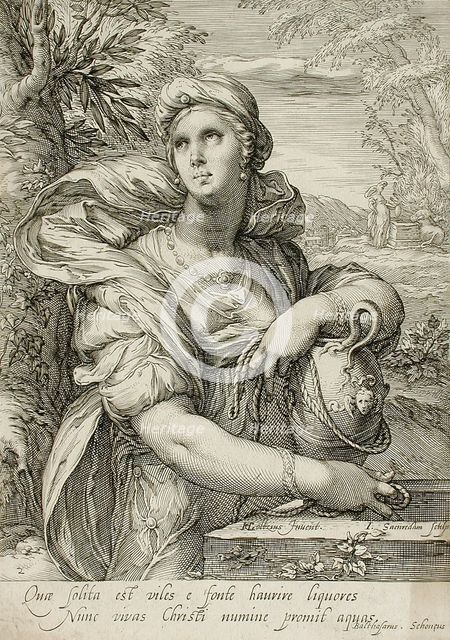 The Woman of Samaria, c1595. Creator: Jan Saenredam.