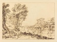 The Woman and Tambourine, published 1807. Creator: JMW Turner