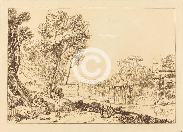 The Woman and Tambourine, published 1807. Creator: JMW Turner.