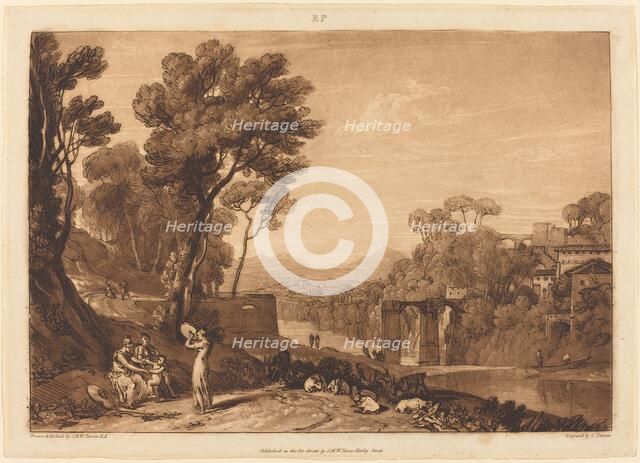 The Woman and Tambourine, published 1807. Creator: JMW Turner.