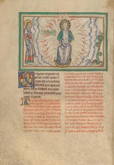 The Woman Clothed in the Sun; Dyson Perrins Apocalypse, about 1255-1260. Creator: Unknown