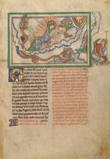 The Woman Clothed in the Sun; Dyson Perrins Apocalypse, about 1255-1260. Creator: Unknown
