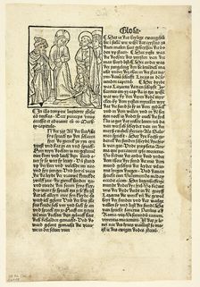 The Woman Healed of an Issue of Blood from Plenarium (also called...1489...assembled 1929. Creators: Unknown, Ludwig von Renchen, Wilhelm Ludwig Schreiber