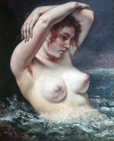 The Woman in the Waves 1868. Artist: Gustave Courbet
