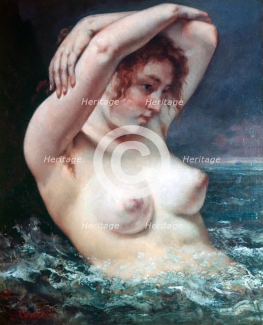 'The Woman in the Waves', 1868. Artist: Gustave Courbet
