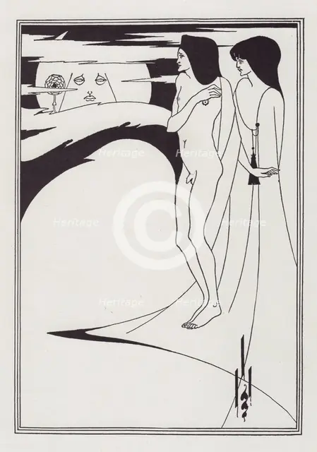 The Woman in the Moon, 1893. Creator: Aubrey Beardsley.