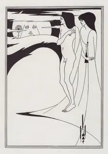The Woman in the Moon, 1893. Creator: Aubrey Beardsley