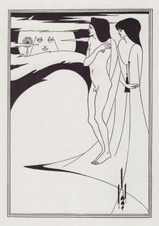 The Woman in the Moon, 1893. Creator: Aubrey Beardsley