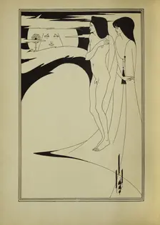 The Woman in the Moon, 1907. Creator: Aubrey Beardsley