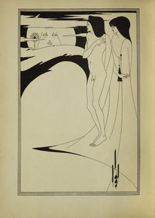 The Woman in the Moon, 1907. Creator: Aubrey Beardsley