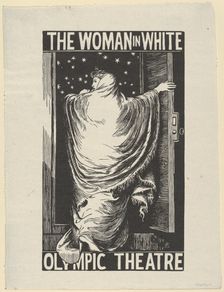 The Woman in White, 1871. Creator: William Harcourt Hooper
