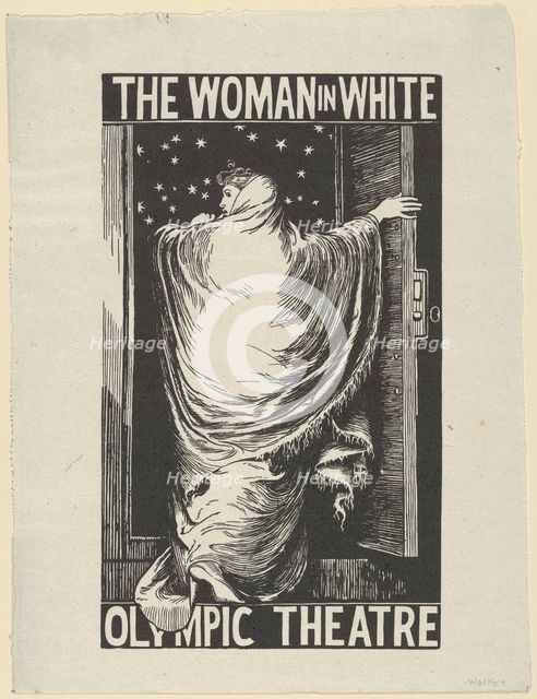 The Woman in White, 1871. Creator: William Harcourt Hooper.