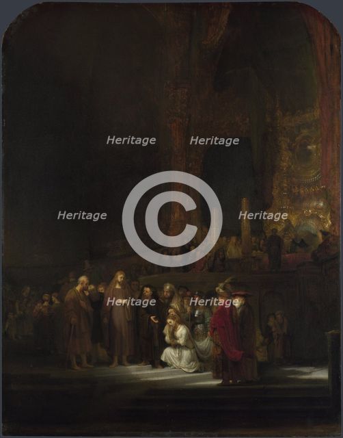 The Woman taken in Adultery, 1644. Artist: Rembrandt van Rhijn (1606-1669)