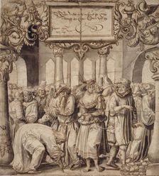 The Woman taken in Adultery, early 16th century. Artist: Nicolas Manuel Deutsch