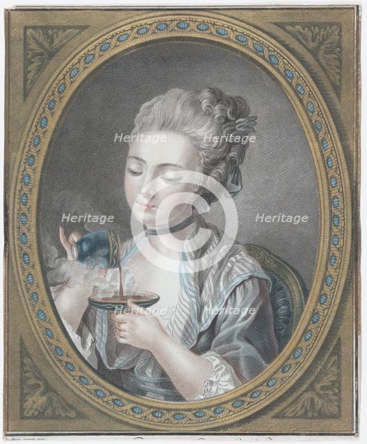 The Woman taking Coffee, 1774. Creator: Louis Marin Bonnet.