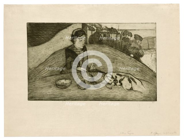 The Woman with Figs, 1894, printed 1899. Creator: Paul Gauguin.
