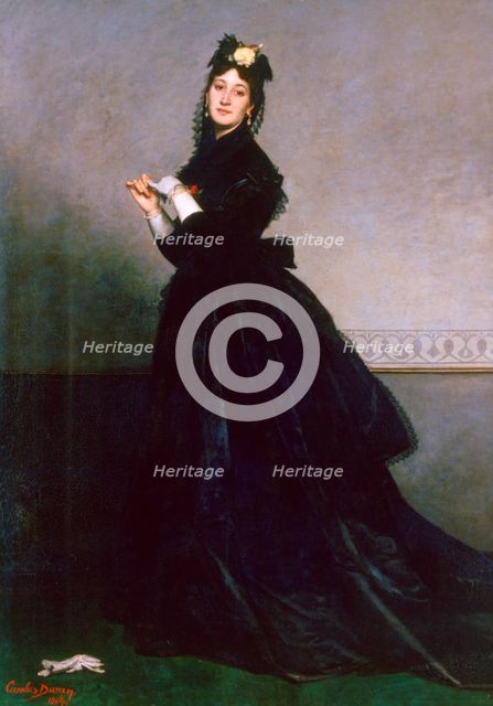 'The Woman with the Glove', 1869. Artist: Charles Emile Auguste Carolus-Duran