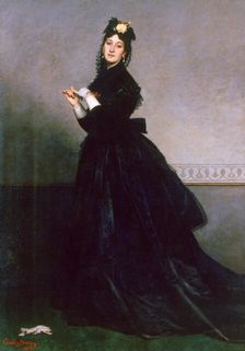 The Woman with the Glove 1869. Artist: Charles Emile Auguste Carolus-Duran