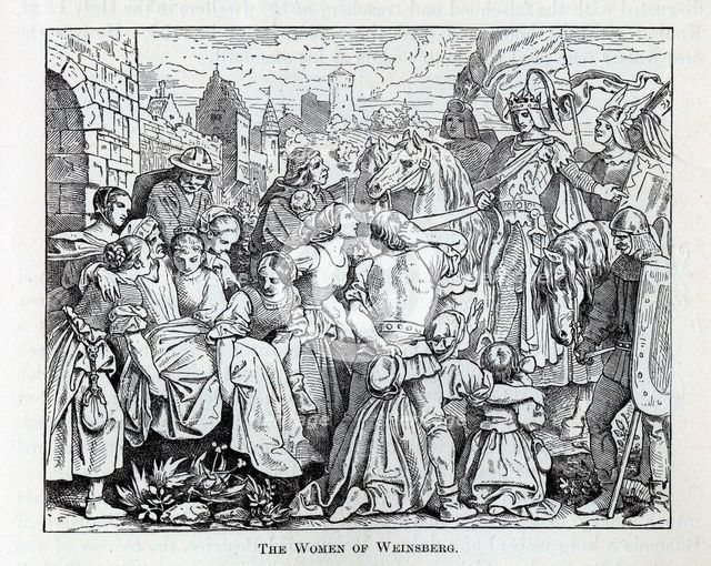 The Women of Weinsberg, 1882. Artist: Anonymous  