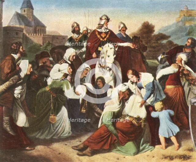 'The Women of Weinsberg, 21 December 1140', (1936). Creator: Unknown.