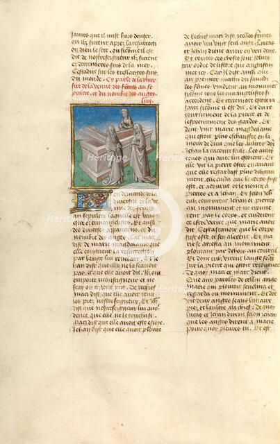 The Women at the Tomb; Miroir Historial, about 1475. Creator: Unknown.