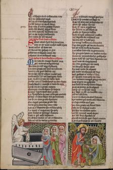 The Women at the Tomb: Noli me tangere; Weltchronik, about 1400-1410. Creator: Unknown