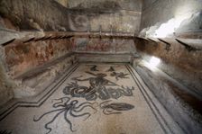 The women's baths at Herculaneum, Italy. Creator: Samuel Magal